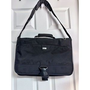 SOLO Slim Brief  Laptop 16" Briefcase Messenger Bag w/Shoulder Strap Great COND